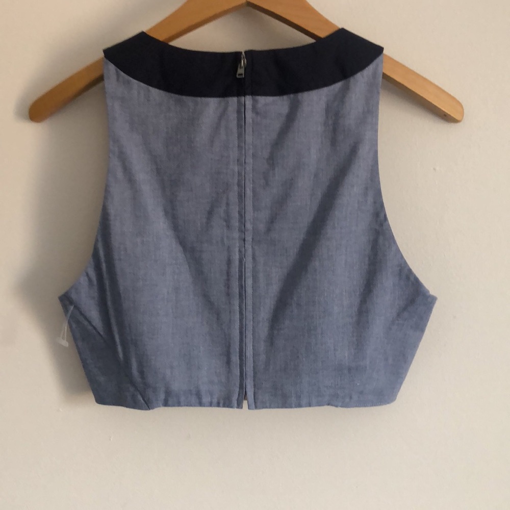 JIL SANDER Navy Cotton Top - Picture 3 of 9